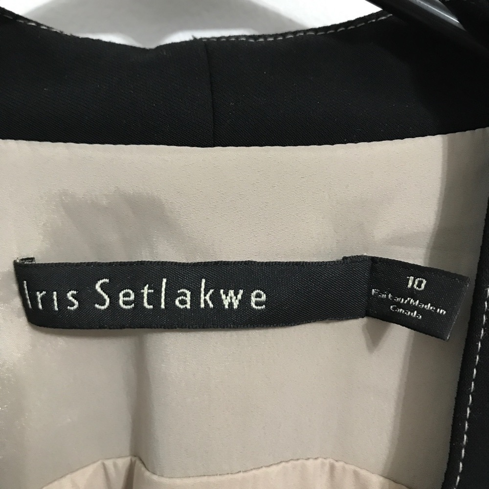 Iris Setlakwe Black Double-Breasted Belted Dress - image 3